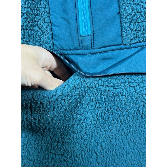 Under Armour Blue Sherpa Fleece Half Zip Jacket Men’s M Warm Outdoor - Picture 5 of 11